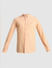 Peach Cotton Full Sleeves Shirt_411492+7