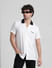 White Printed Short Sleeve Shirt_411494+1