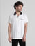 White Printed Short Sleeve Shirt_411494+2