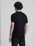 Black Textured Crew Neck T-shirt_411497+4
