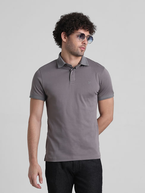 Dark Grey Polo T-shirt