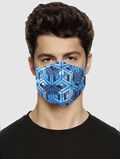 Pack of 3 Blue All Over Print B95 3PLY Mask