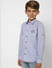 Boys Blue Printed Full Sleeves Shirt_393914+3