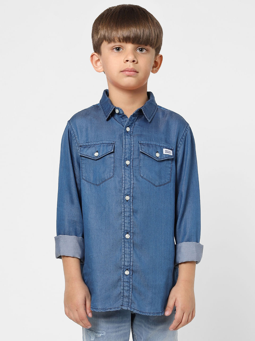 Buy Pacific Blue Denim Shirt for Men Online in India -Beyoung