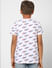 Boys White Logo Graphic Print Crew Neck T-shirt_393947+4