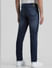 Blue Mid Rise Washed Clark Straight Fit Jeans_408857+3