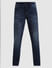 Blue Mid Rise Washed Clark Straight Fit Jeans_408857+6