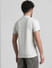 White Melange Henley T-shirt_408858+4