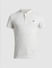 White Melange Henley T-shirt_408858+7