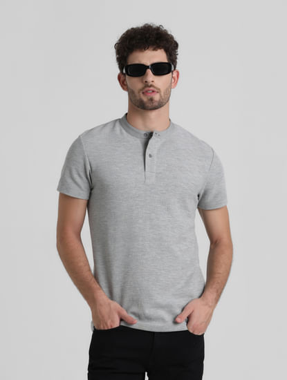 Grey Henley T-shirt