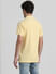Yellow Contrast Inner Neck Polo_408862+4