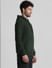 Green Logo Print Hooded Sweatshirt_408865+3