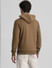 Brown Logo Print Hooded Sweatshirt_408868+4