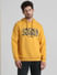 Yellow Logo Print Hooded Sweatshirt_408870+2