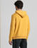 Yellow Logo Print Hooded Sweatshirt_408870+4