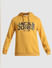 Yellow Logo Print Hooded Sweatshirt_408870+7