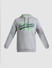 Grey Logo Print Hooded Sweatshirt_408871+7