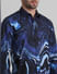 Blue Printed Full Sleeves Shirt_408877+5