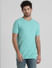 Green Knitted Crew Neck T-shirt_408888+2