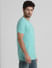 Green Knitted Crew Neck T-shirt_408888+3