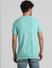 Green Knitted Crew Neck T-shirt_408888+4