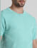 Green Knitted Crew Neck T-shirt_408888+5