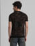Black Printed Knitted T-shirt_408889+4