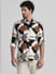 White Abstract Print Full Sleeves Shirt_408892+2