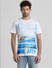 White Placement Print Crew Neck T-shirt_408897+2