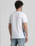 White Placement Print Crew Neck T-shirt_408897+4