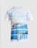White Placement Print Crew Neck T-shirt_408897+7