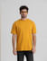 URBAN RACERS by JACK&JONES Yellow High Neck Crew Neck T-shirt_408901+1