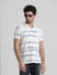 White Printed Polo T-shirt_408903+1
