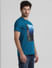Blue Graphic Print T-shirt_408904+3