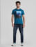 Blue Graphic Print T-shirt_408904+6