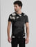 Black Floral Print T-shirt_408906+2