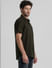 Green Cut & Sew Short Sleeves Shirt_408913+3