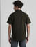 Green Cut & Sew Short Sleeves Shirt_408913+4
