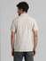 Beige Short Sleeves Shirt_408918+4