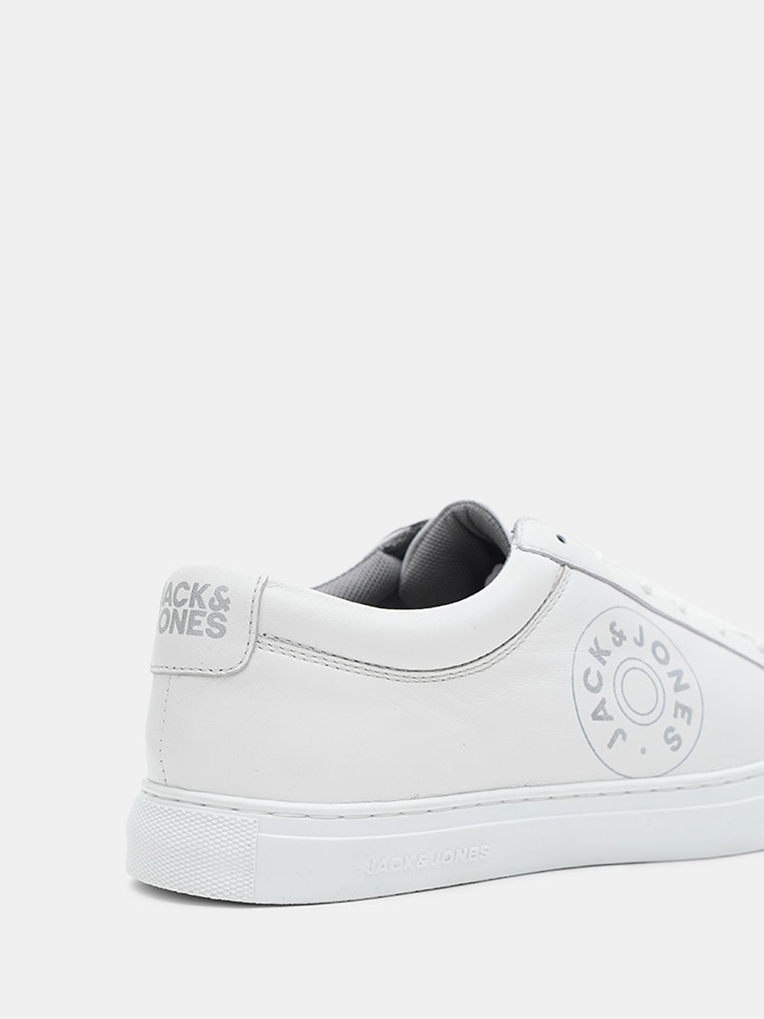 White Leather Sneakers|248755206-White