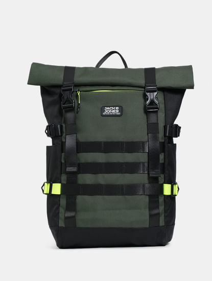 Olive Roll-Top Backpack