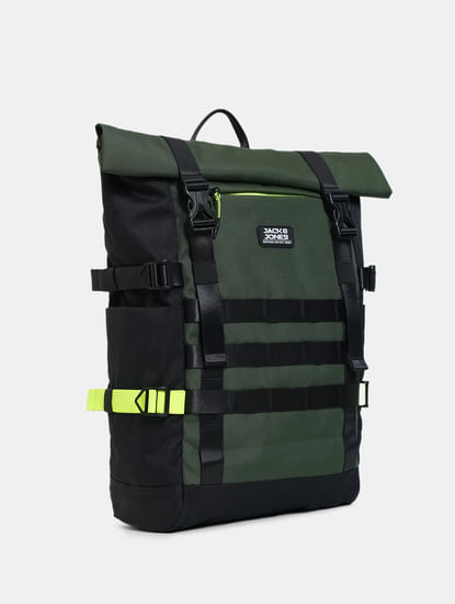 Olive Roll-Top Backpack