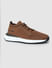 Brown Textured Mesh Sneakers_404560+4