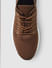 Brown Textured Mesh Sneakers_404560+7