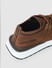 Brown Textured Mesh Sneakers