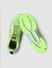 Neon Green Logo Print Mesh Sneakers_404564+2