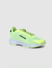 Neon Green Logo Print Mesh Sneakers_404564+5