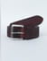 Brown Logo Detail Leather Belt_404608+2