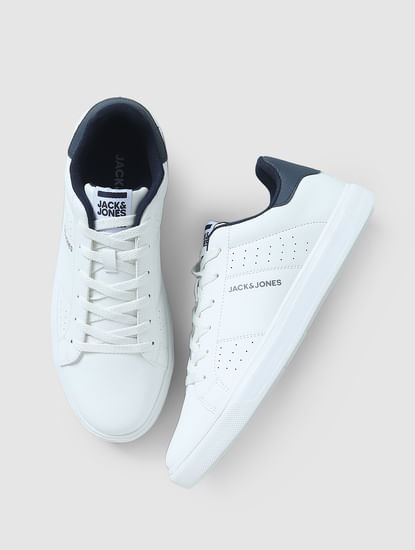 White PU Skater Sneakers