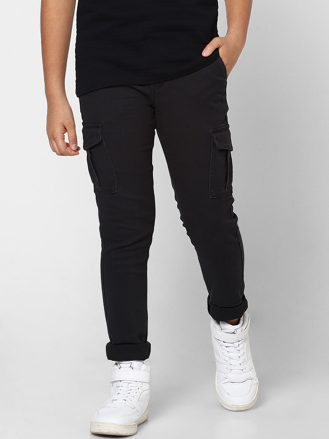 Buy Black Mid Rise Slim Fit Pants for Men Online at SELECTED HOMME  |156337801
